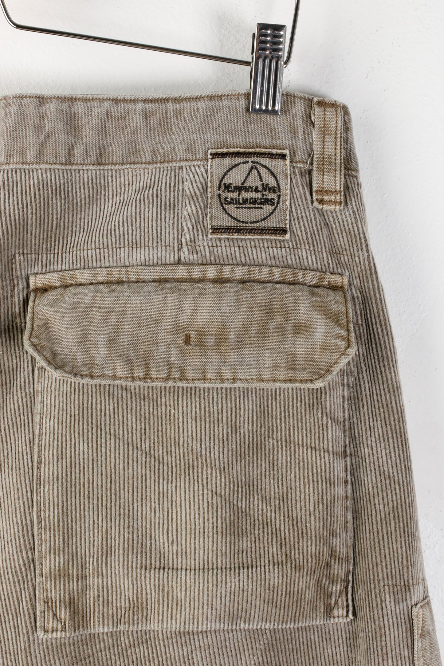 Murphy & Nye Faded Green Corduroy Trousers