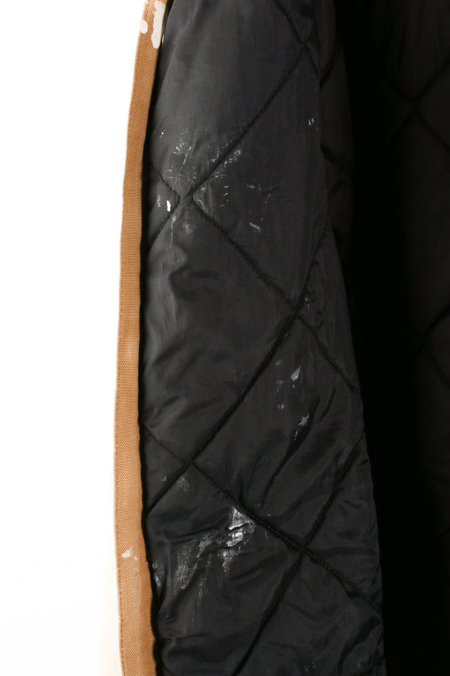 Carhartt quilted jacket with corduroy collar