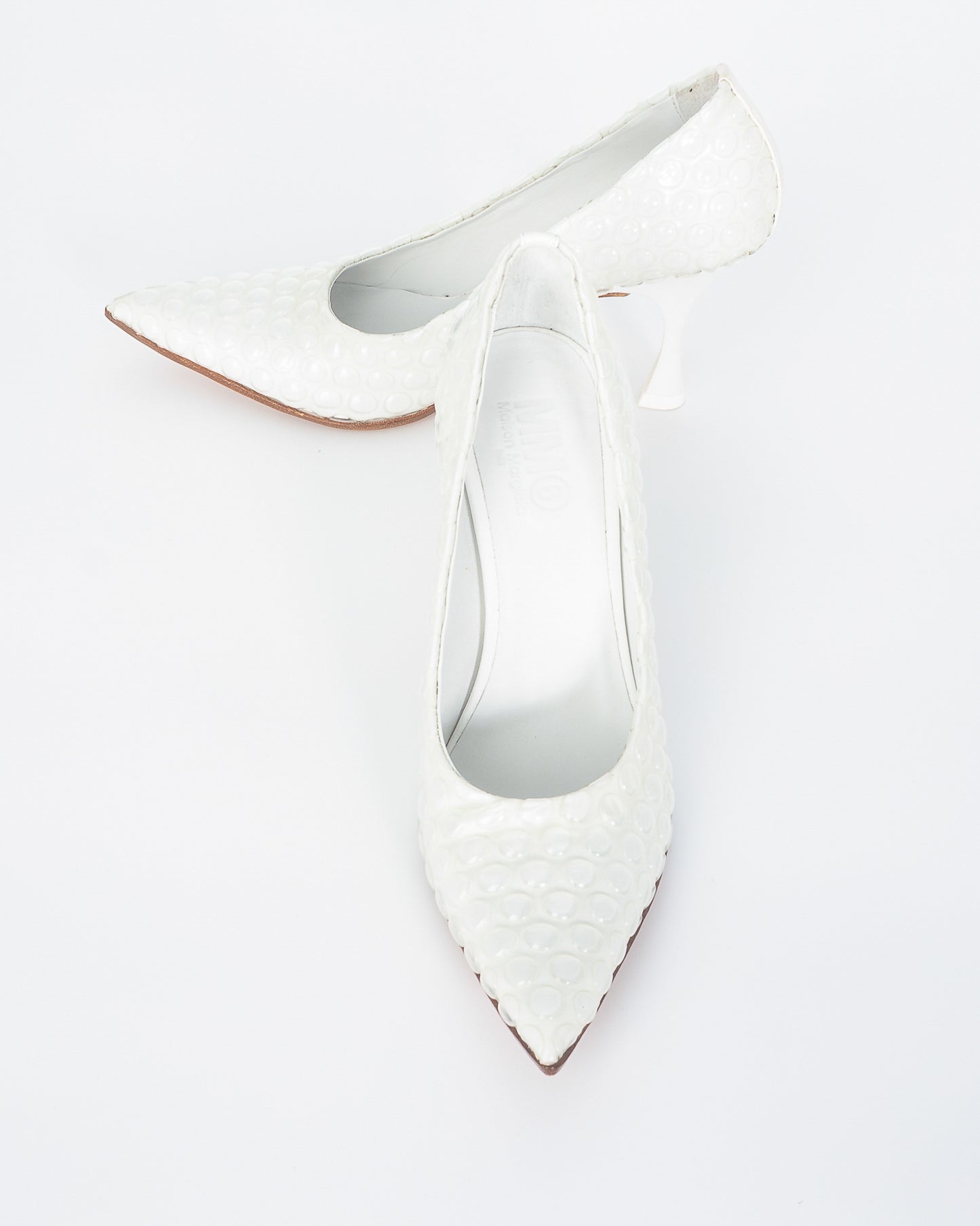 MM6 Pluriball White Heels