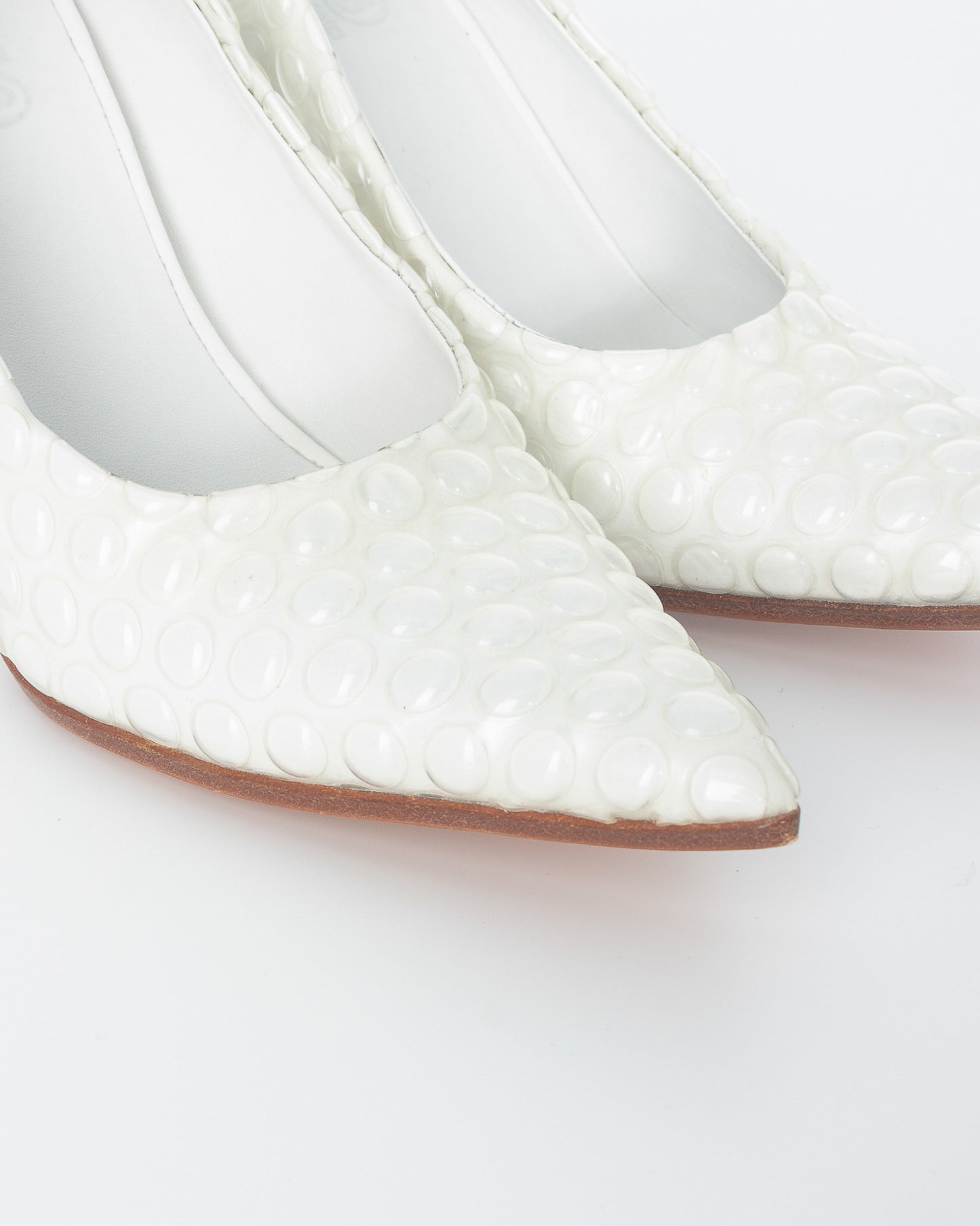 MM6 Pluriball White Heels
