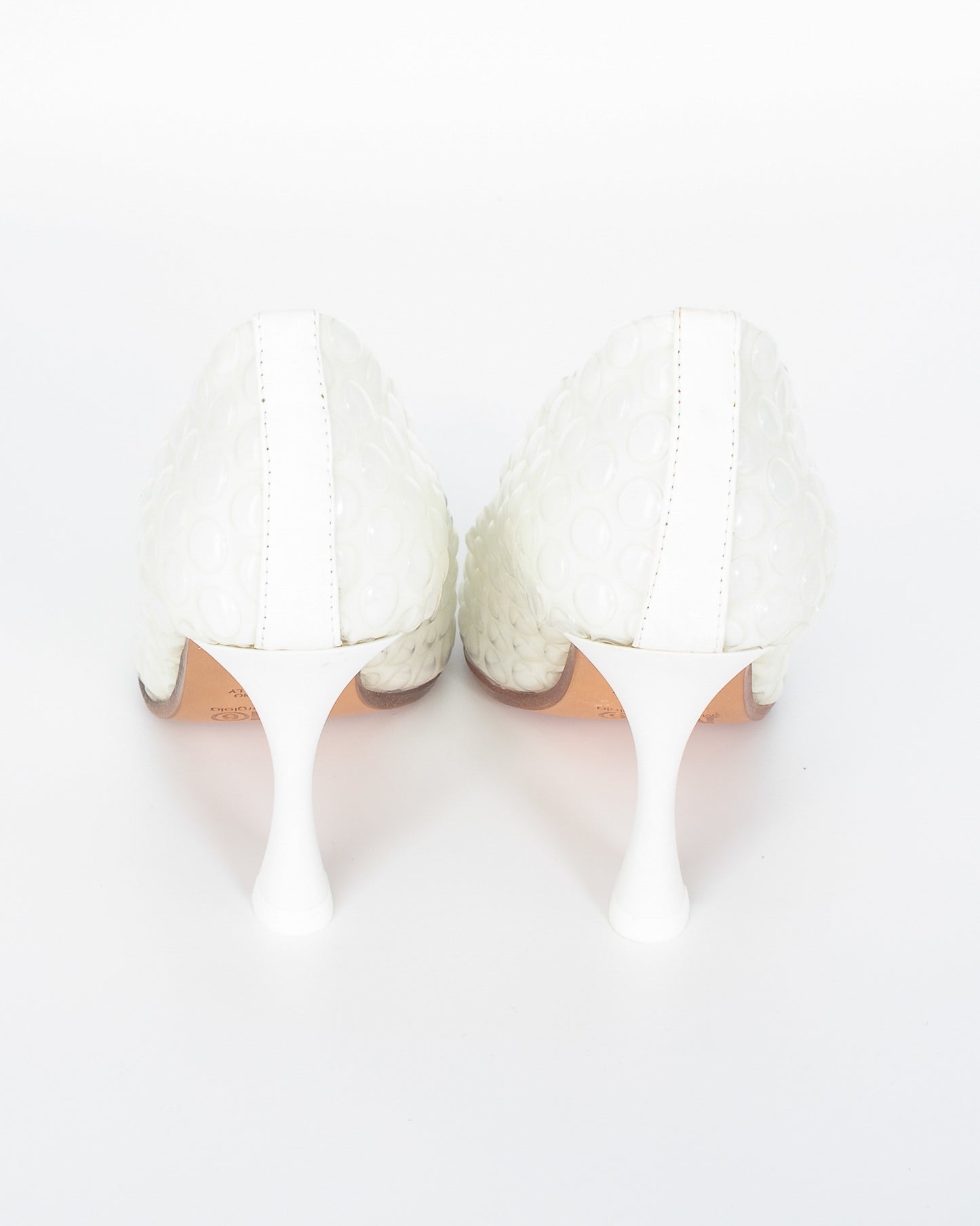 MM6 Pluriball White Heels