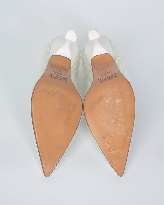 MM6 Pluriball White Heels