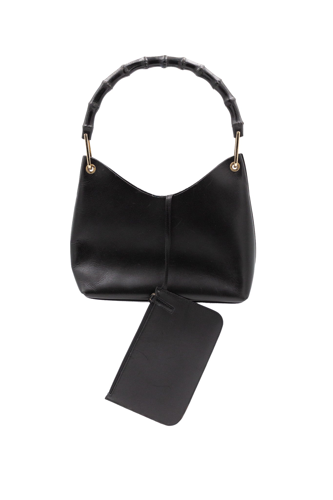 バッグ Gucci Tom Ford Black Leather Hobo Bag Gucci Bamboo Handle Hobo Tom Ford Era – Velvet for Philosophers