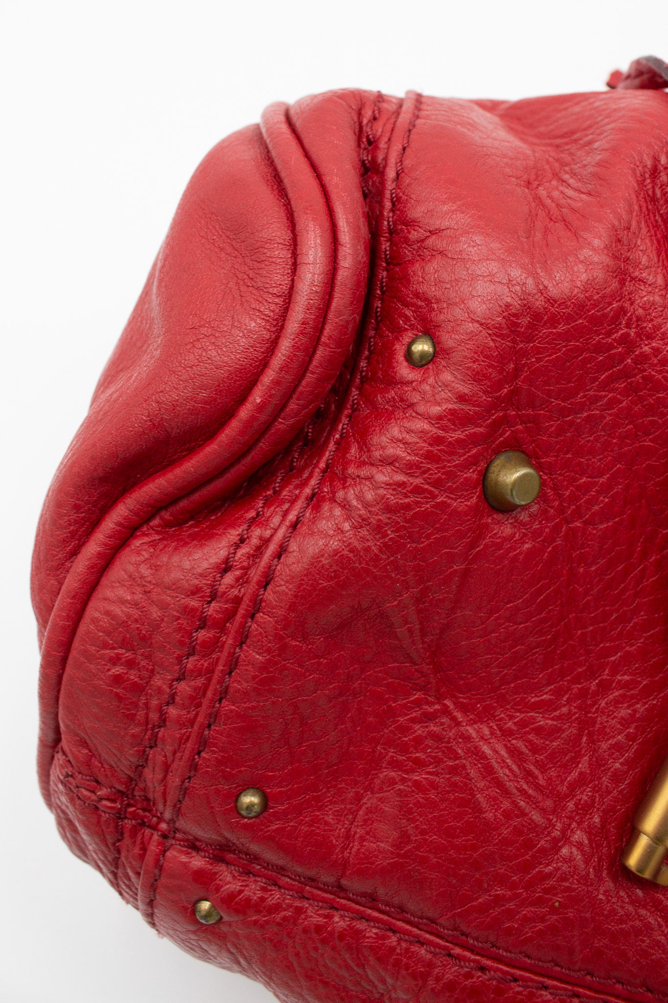 Chloé Paddington Medium in Red Leather
