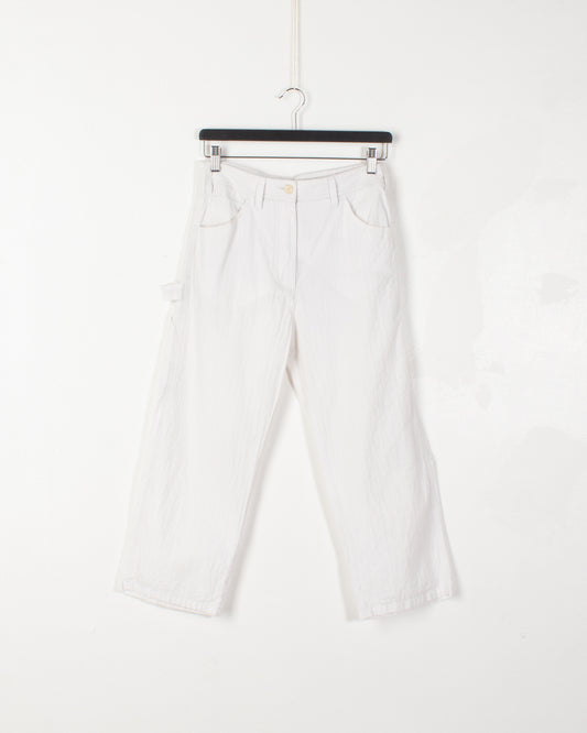 Margiela MM6 White Double Fabric Trousers