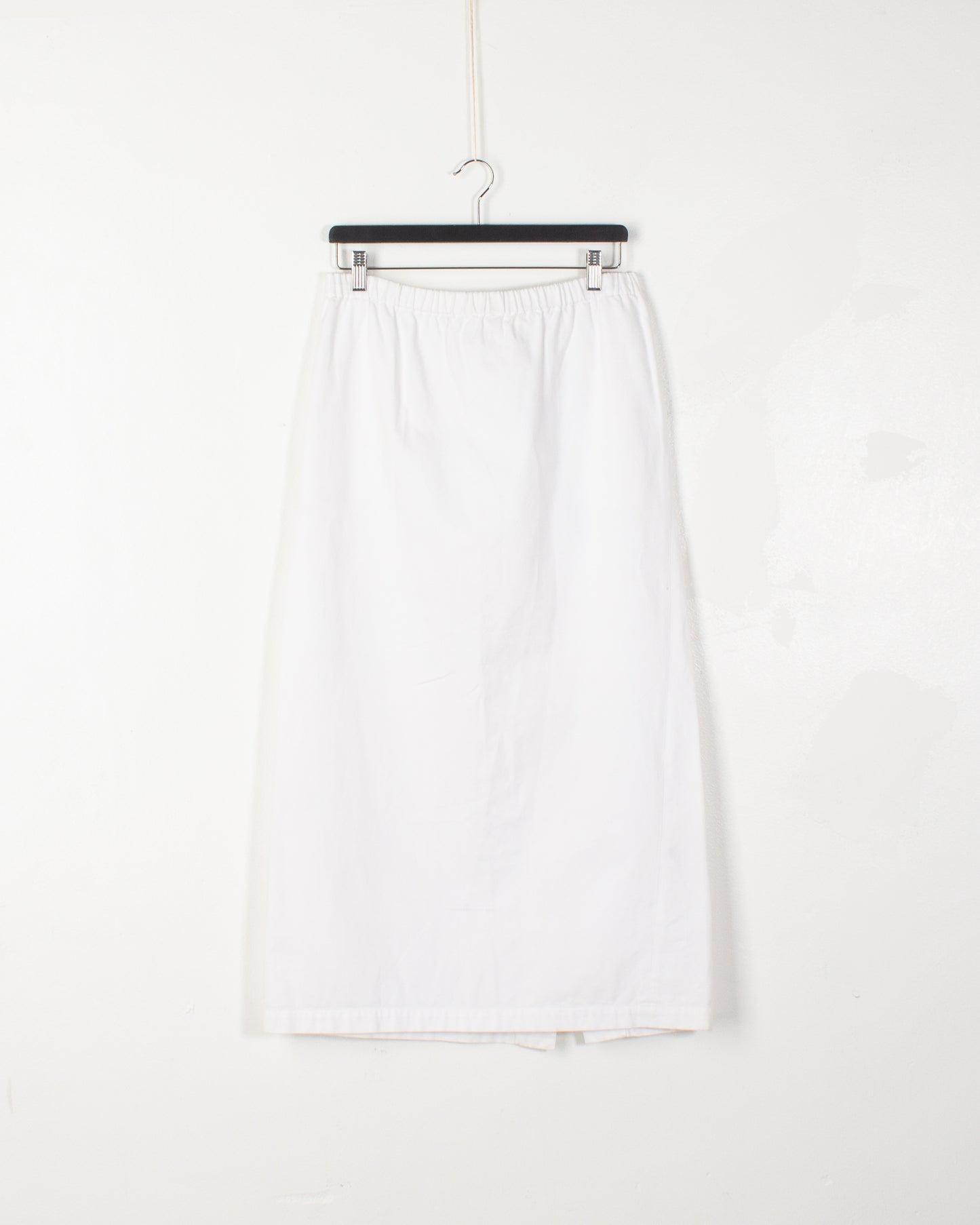 Comme De Garcons White Cotton Skirt