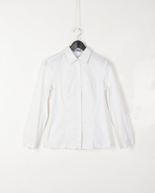 Prada White Cotton Shirt