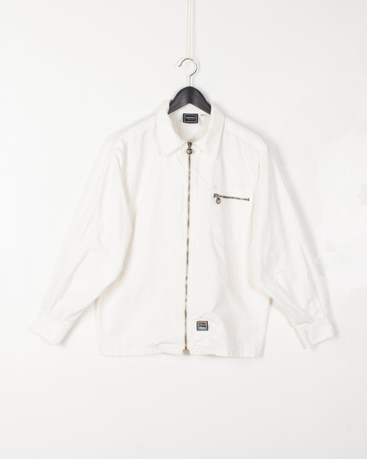 Versace Jeans Couture White Cotton Jacket