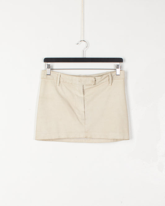 Ann Demeulemeester Chalk Mini Skirt