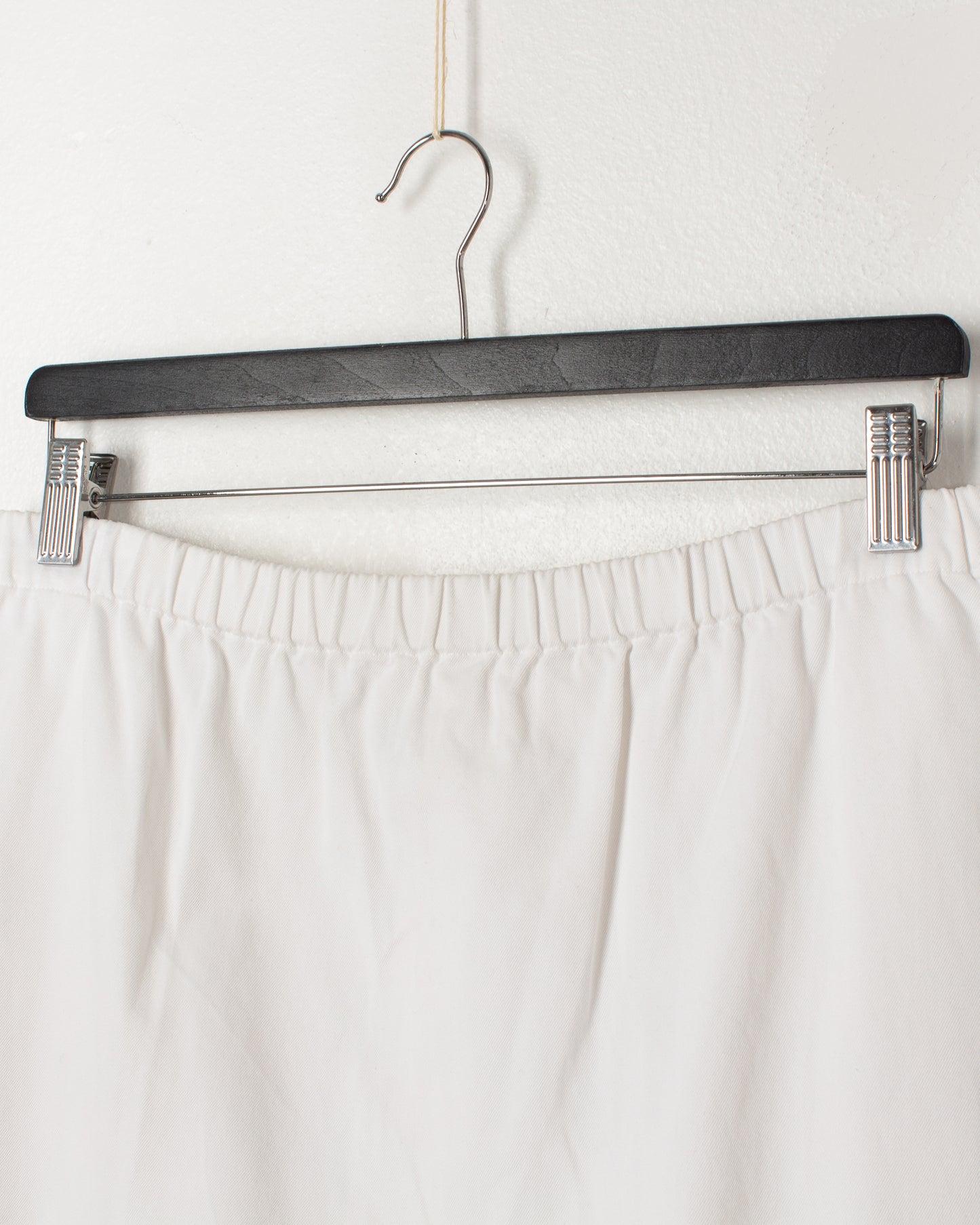 Comme De Garcons White Cotton Skirt