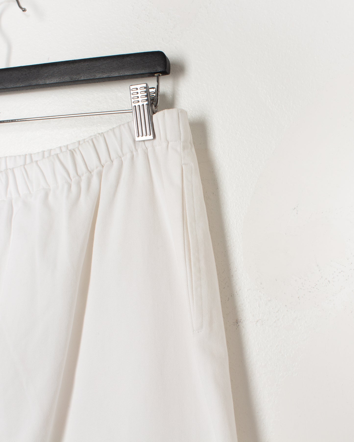 Comme De Garcons White Cotton Skirt