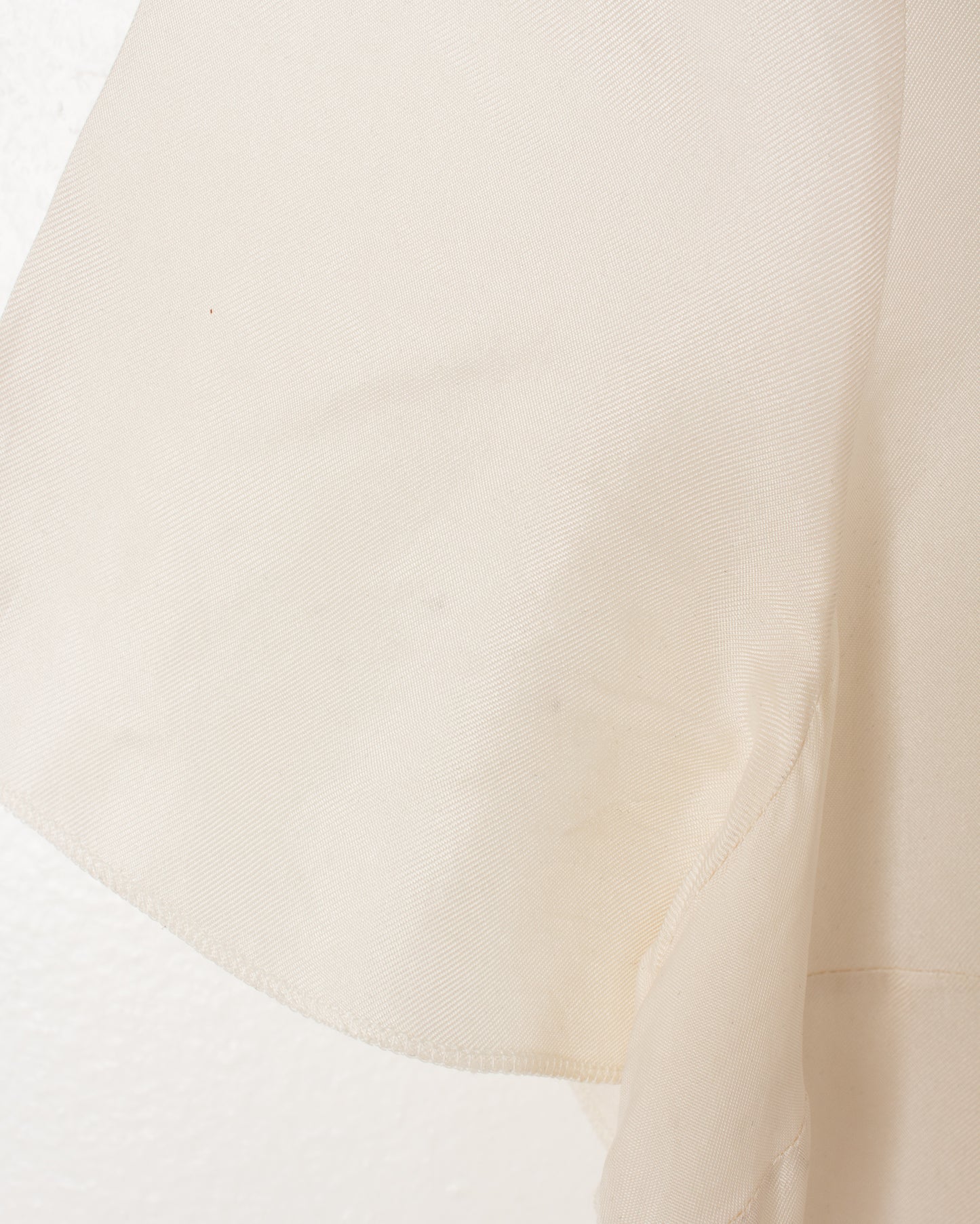 Prada Off White Distressed Hems Silk Top