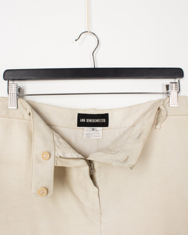 Ann Demeulemeester Chalk Mini Skirt