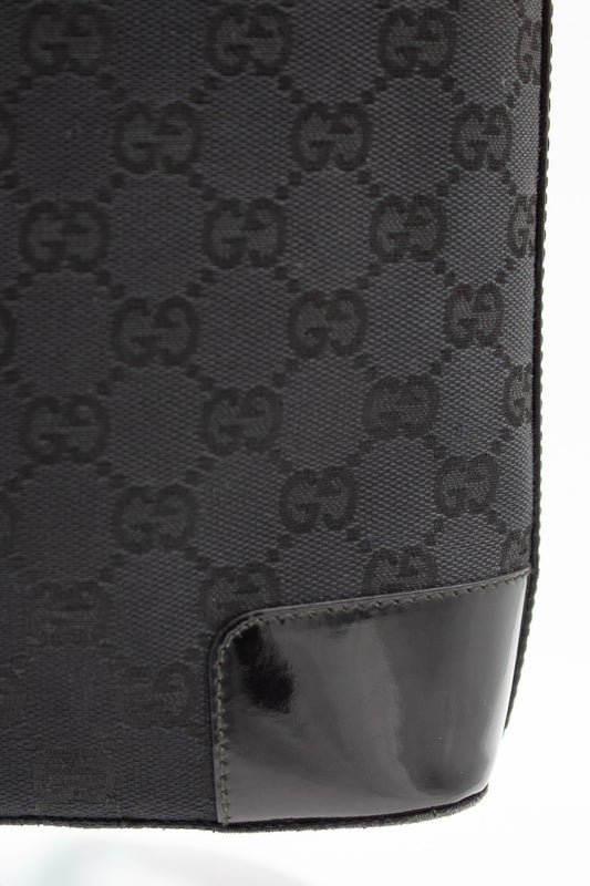Gucci GG Canvas Black Shoulder Bag