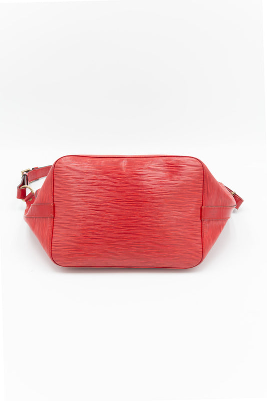 Louis Vuitton Noé Red Epi Leather Bucket Bag