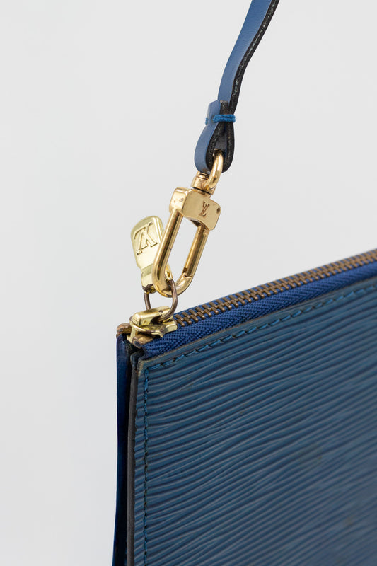 Louis Vuitton Blue Epi Leather Pochette