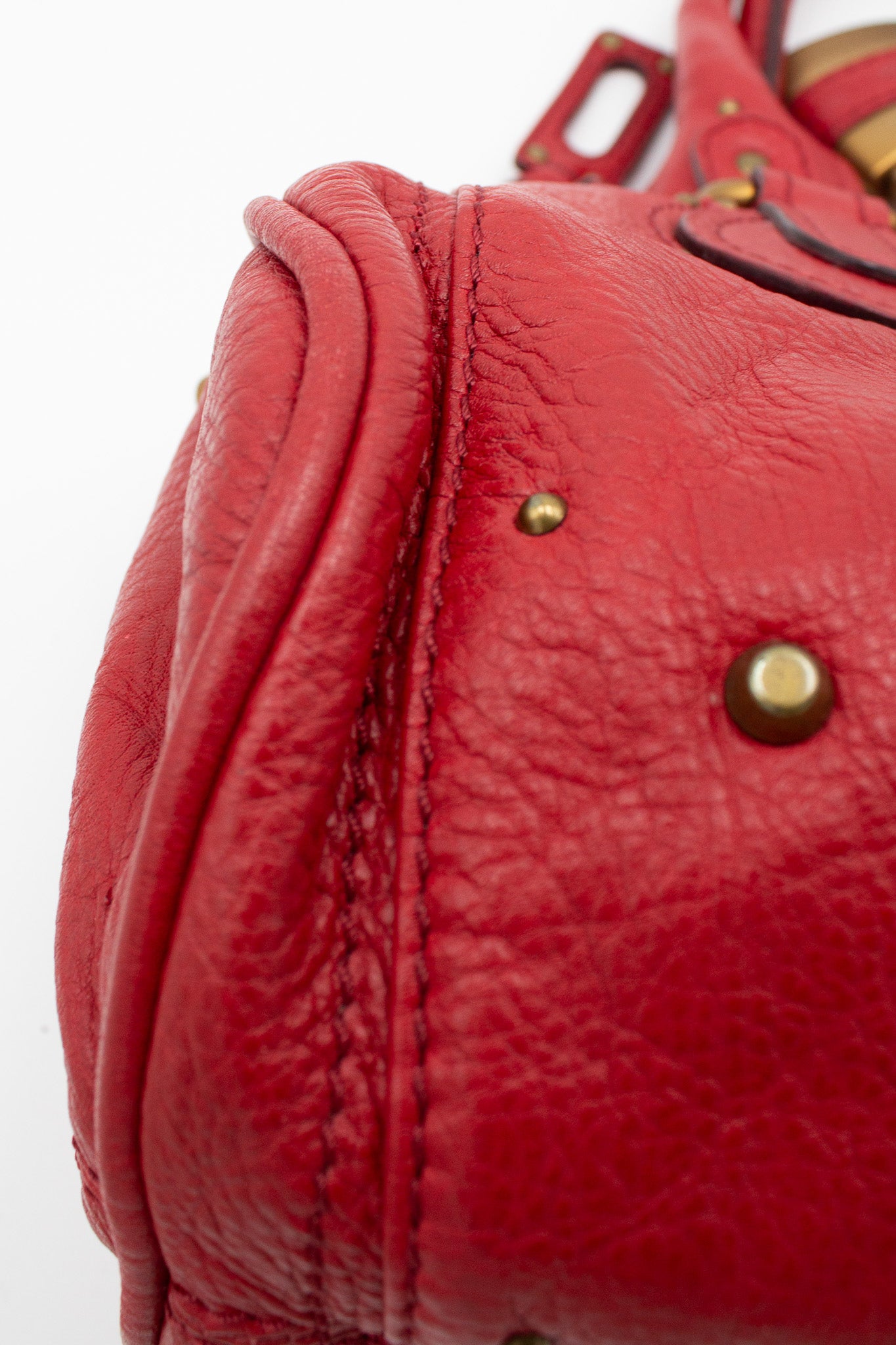 Chloé Paddington Medium in Red Leather