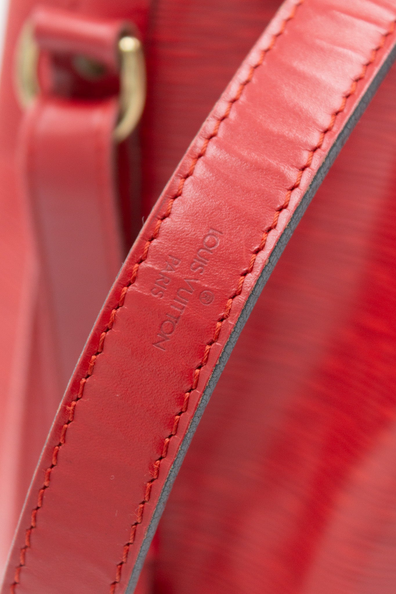 Louis Vuitton Noé Red Epi Leather Bucket Bag