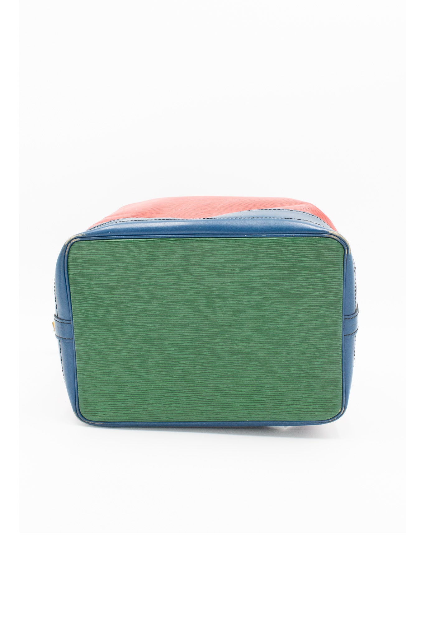 Louis Vuitton Noé Red and Blue Epi Leather Bucket Bag