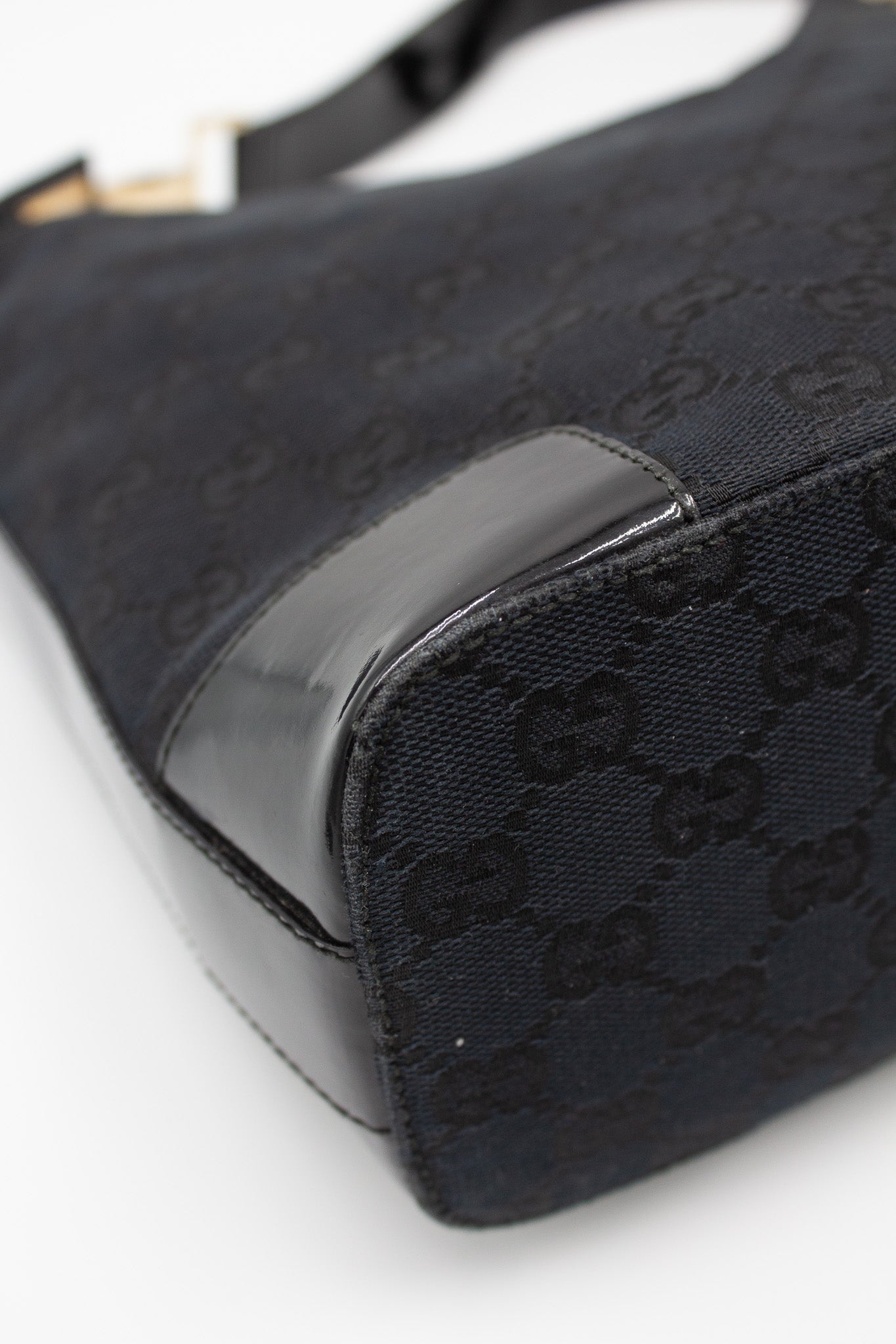 Gucci GG Canvas Black Shoulder Bag