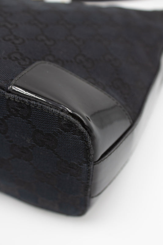 Gucci GG Canvas Black Shoulder Bag