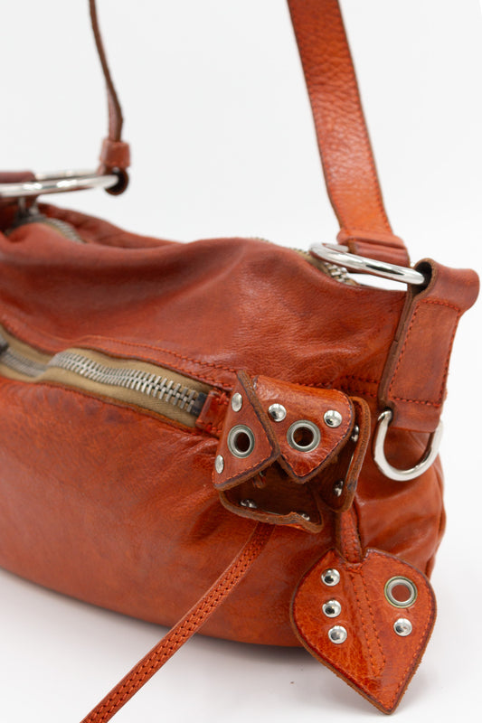 Miu Miu Orange Leather Bag