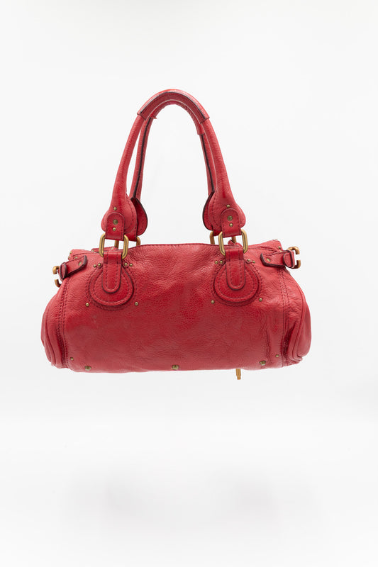 Chloé Paddington Medium in Red Leather