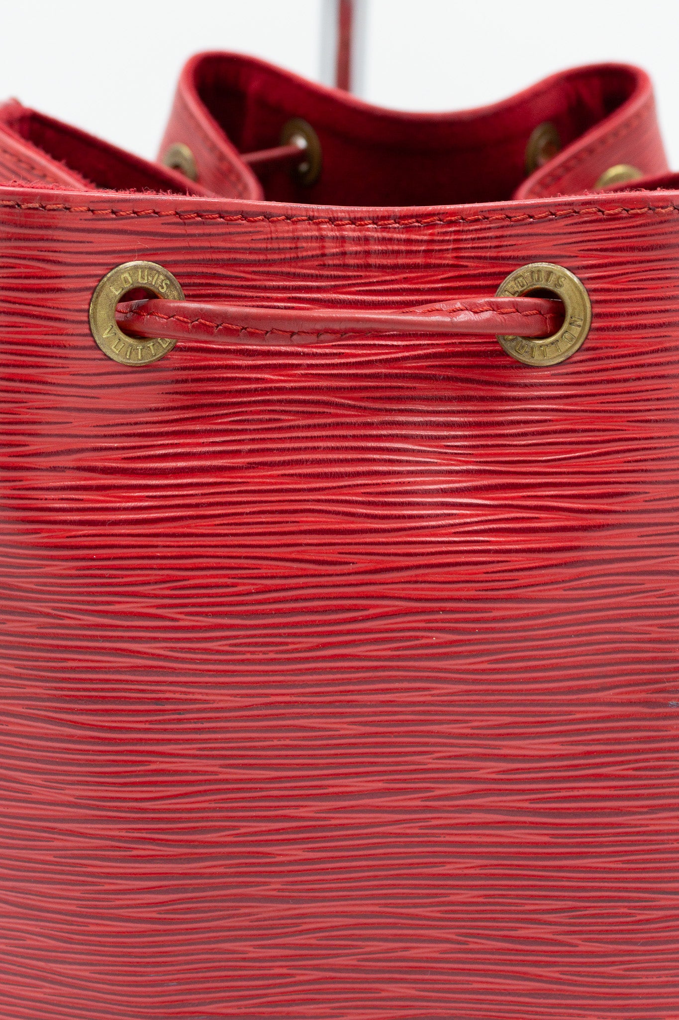 Louis Vuitton Noé Red Epi Leather Bucket Bag