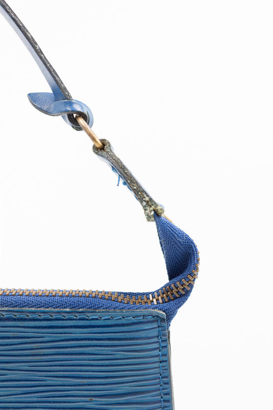 Louis Vuitton Blue Epi Leather Pochette
