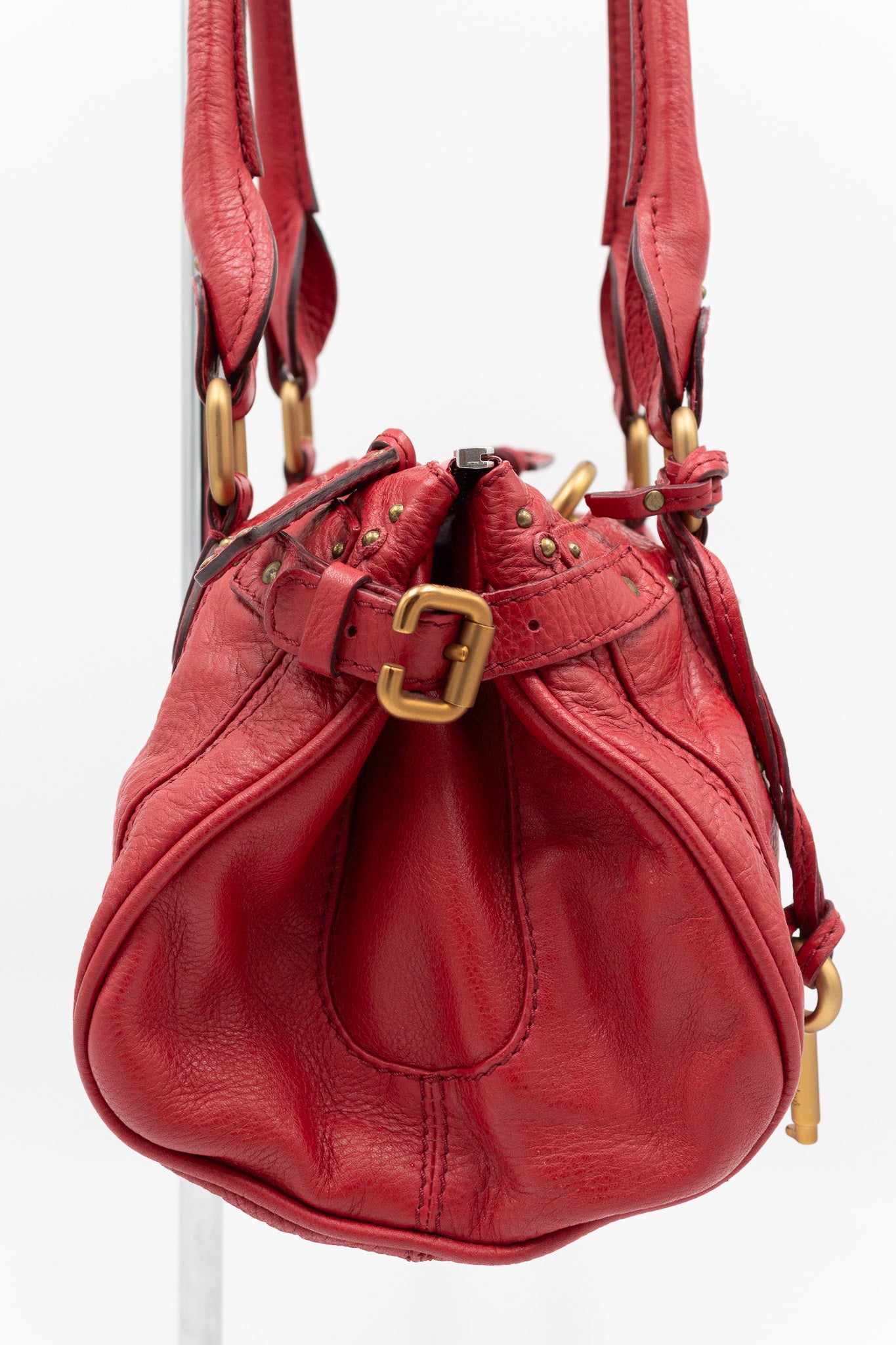 Chloé Paddington Medium in Red Leather