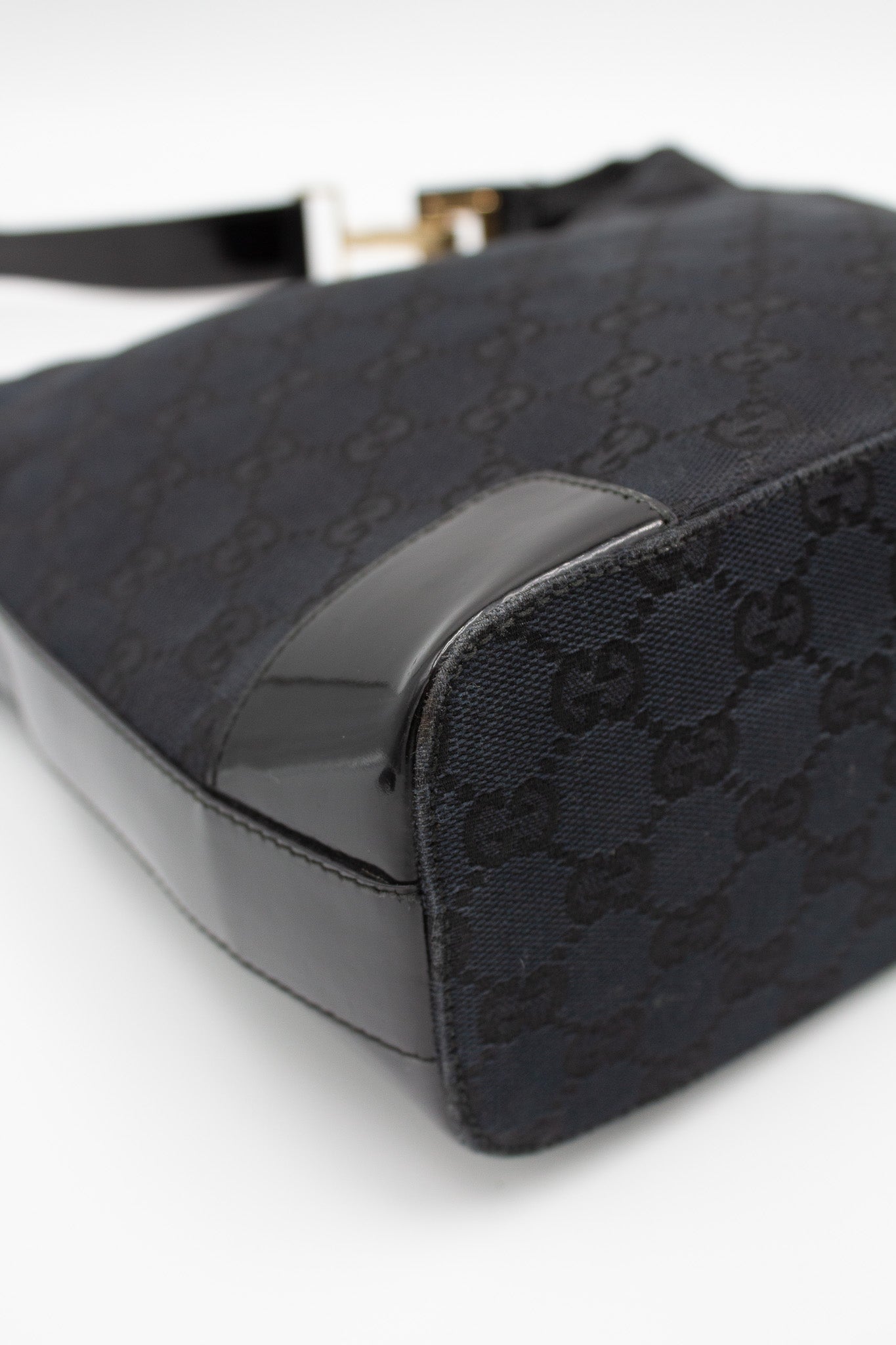 Gucci GG Canvas Black Shoulder Bag