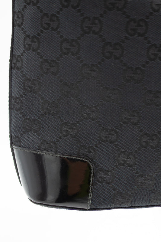 Gucci GG Canvas Black Shoulder Bag