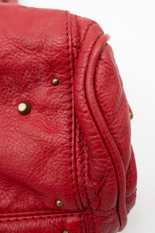 Chloé Paddington Medium in Red Leather