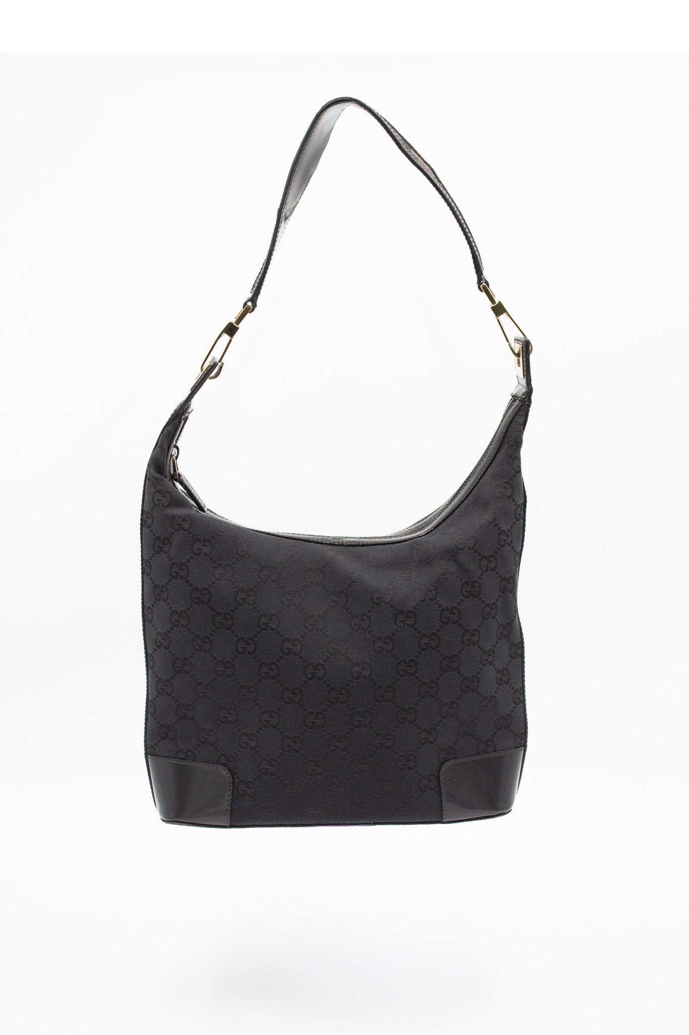Gucci GG Canvas Black Shoulder Bag