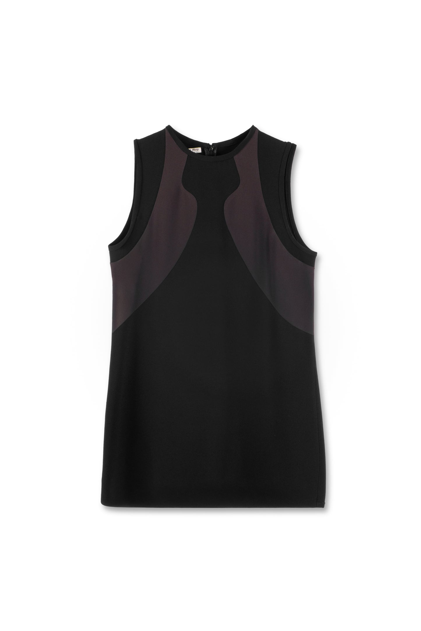 Mini abito nero marrone da donna Miu Miu
