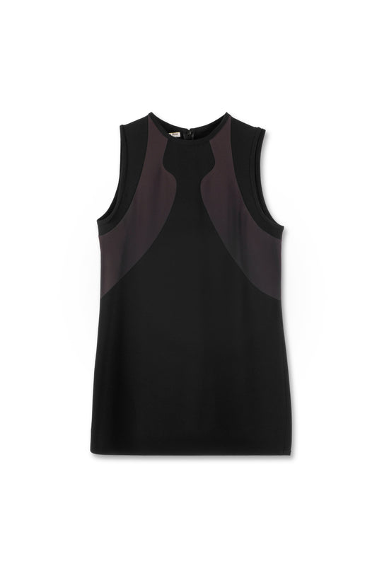 Mini abito nero marrone da donna Miu Miu
