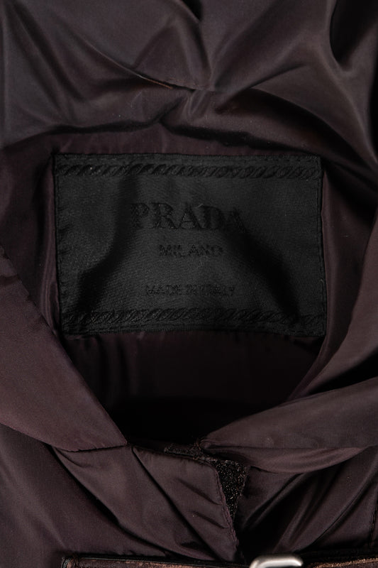 Cappotto in nylon Prada da donna