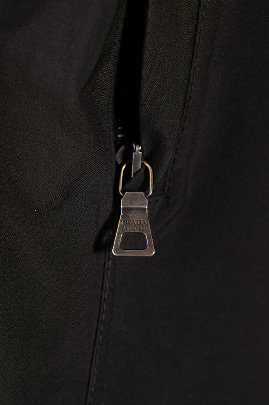 Spolverino Prada in nylon nero da uomo