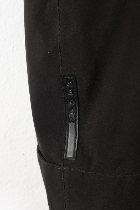 Spolverino Prada in nylon nero da uomo
