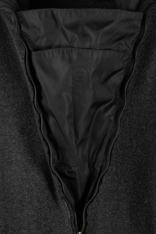 Felpa con cappuccio grigio scuro Prada Linea Rossa da uomo