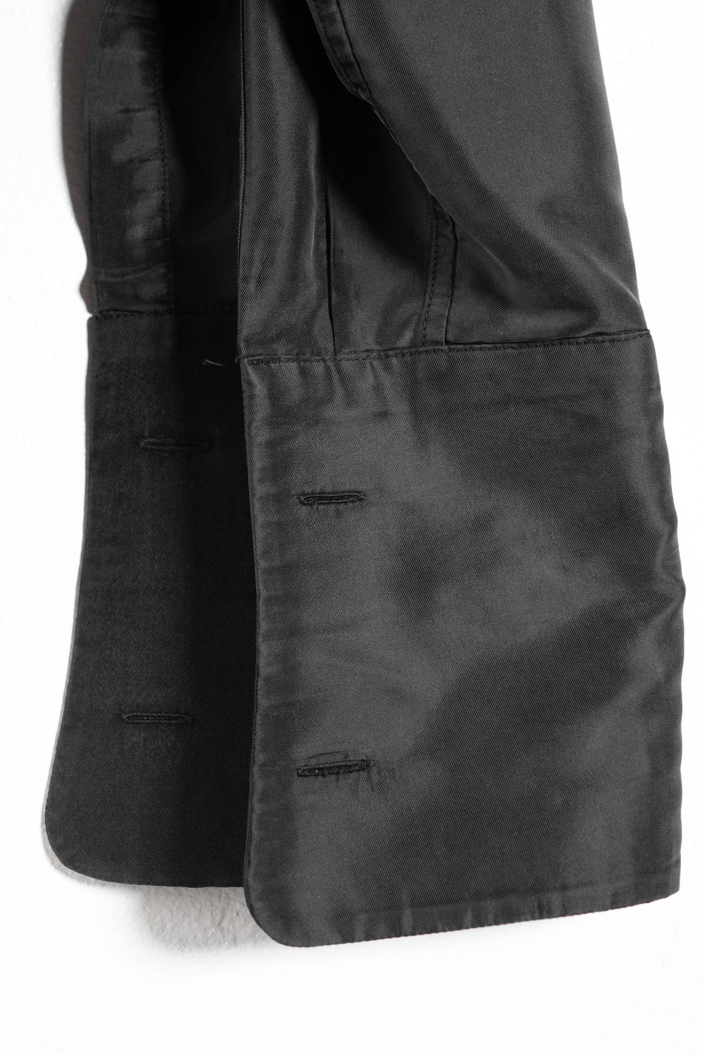 Camicia da smoking in nylon e seta lavata nera da uomo Prada