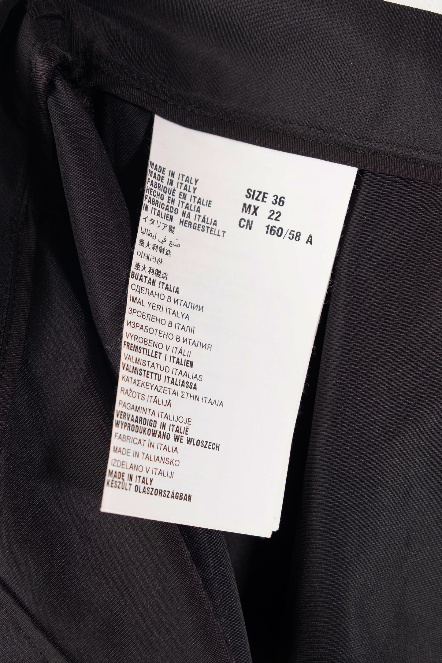 Women's Miu Miu Black Nylon Zipped Skirt