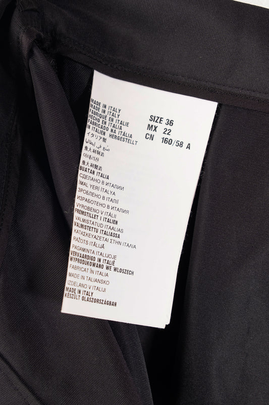 Women's Miu Miu Black Nylon Zipped Skirt