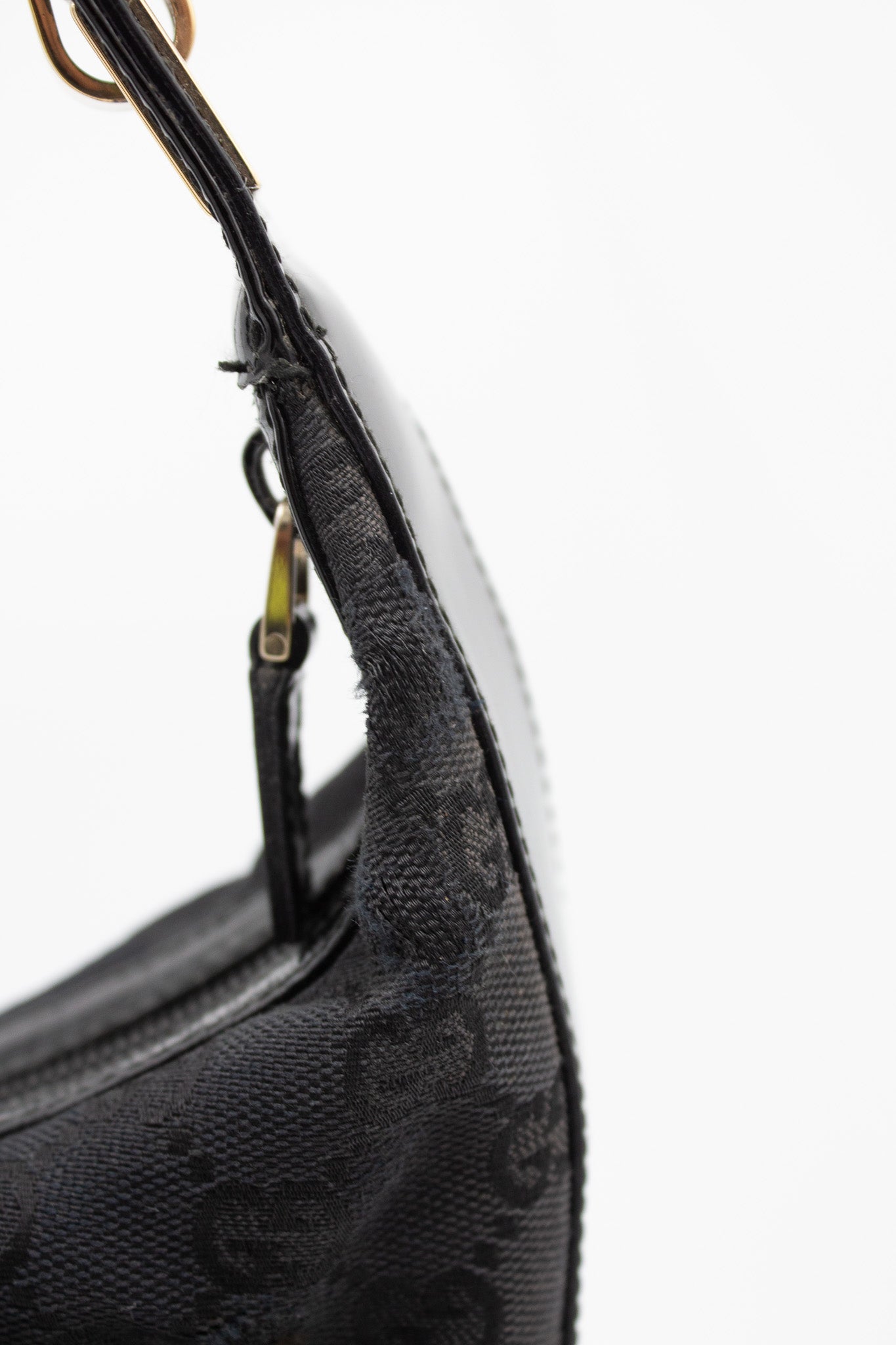 Gucci GG Canvas Black Shoulder Bag