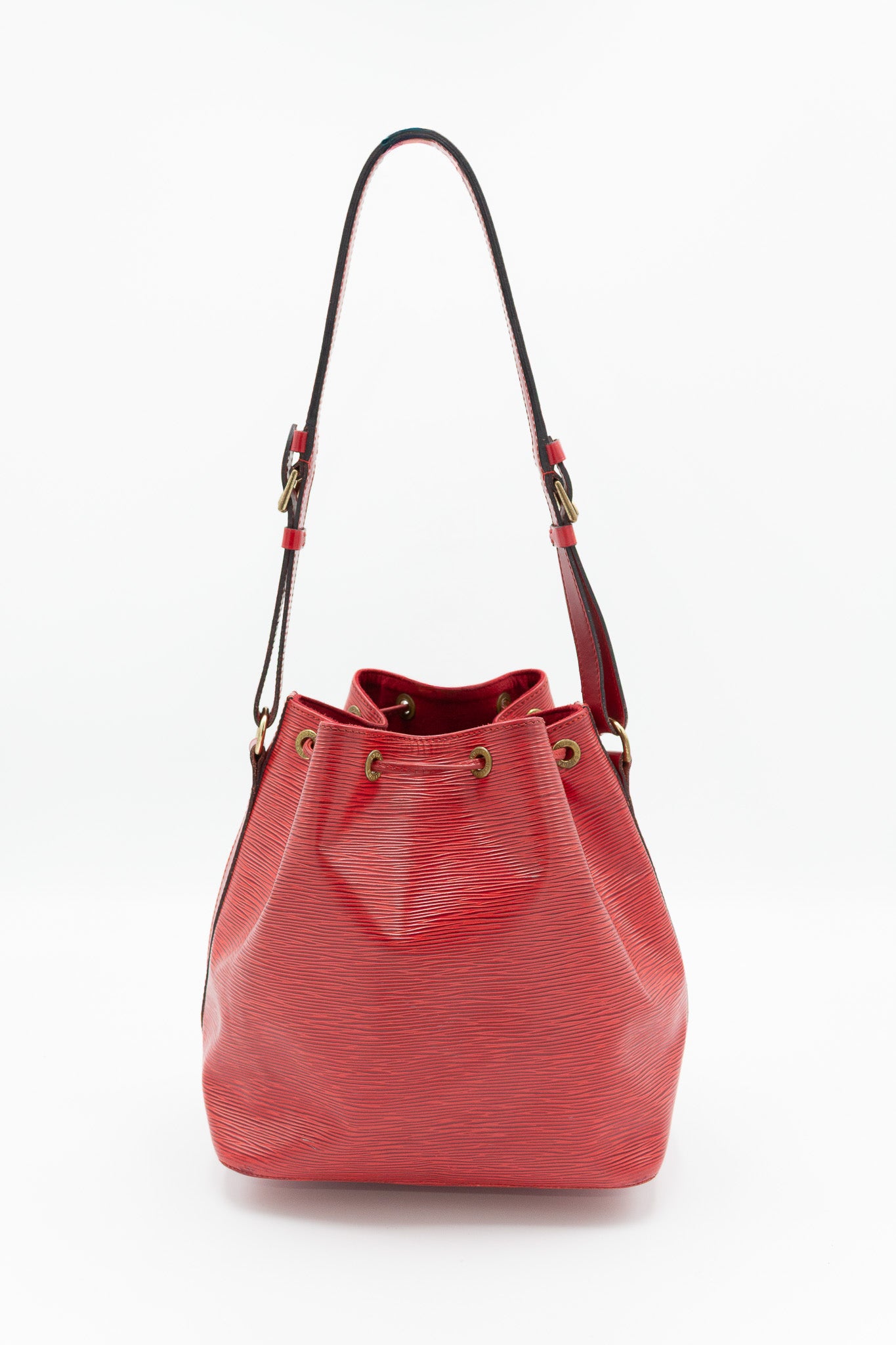 Louis Vuitton Noé Red Epi Leather Bucket Bag