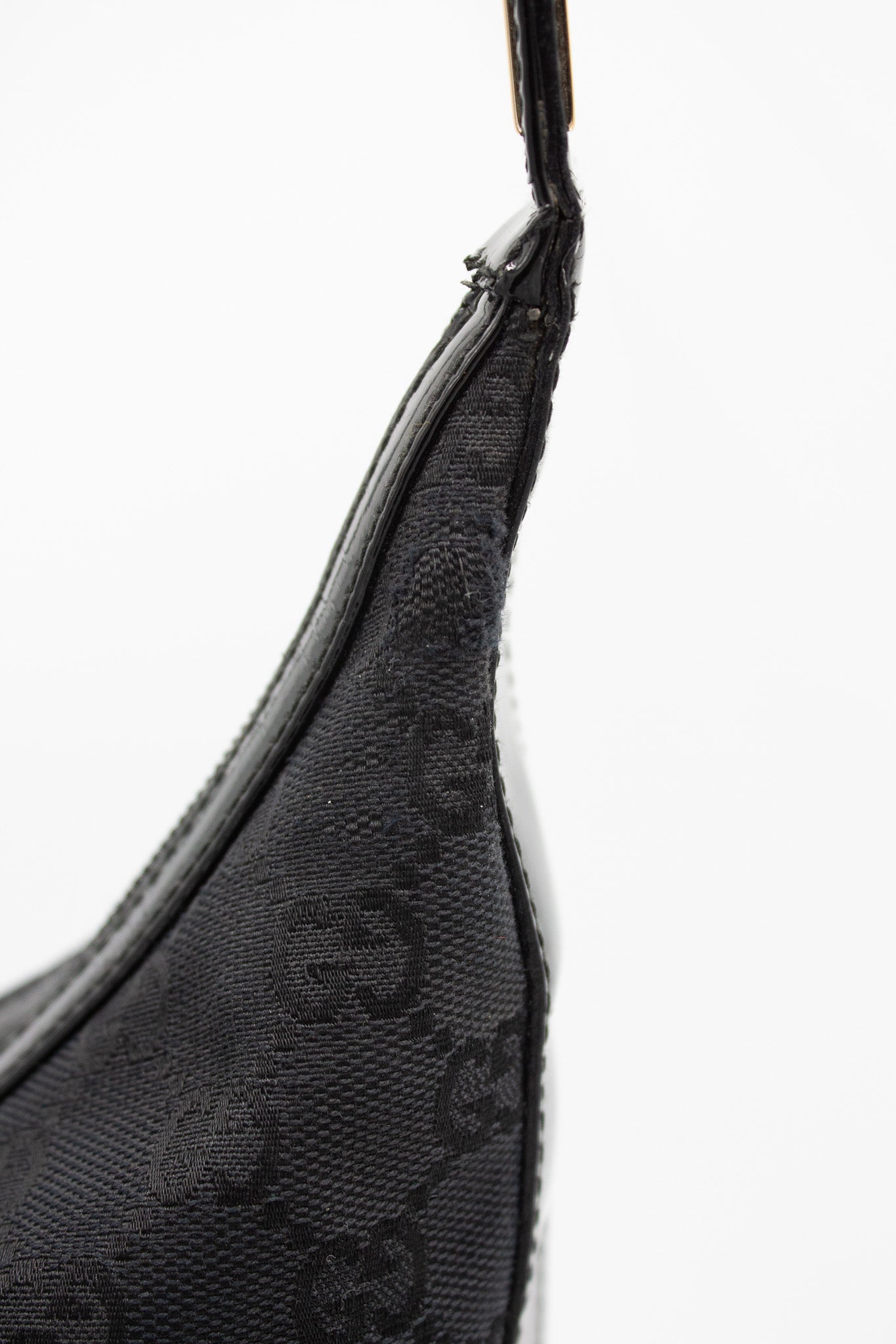 Gucci GG Canvas Black Shoulder Bag