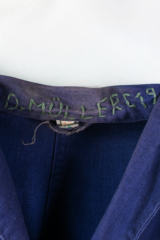 Vintage Blue Work Dust Coat