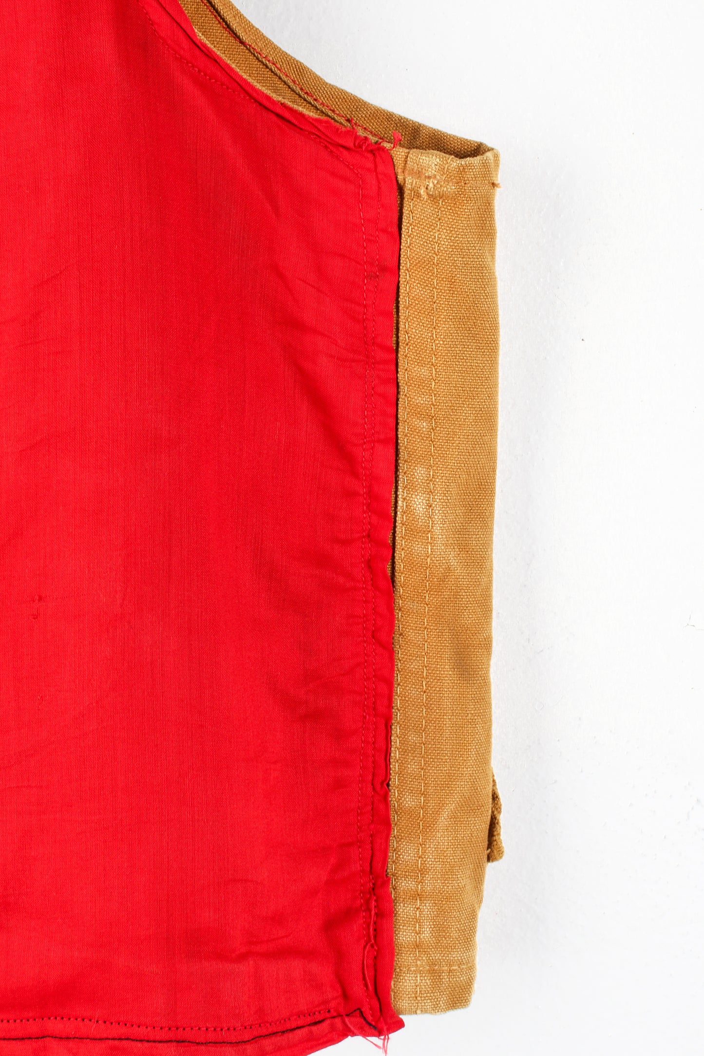 Red Backward Hunting Vintage Vest