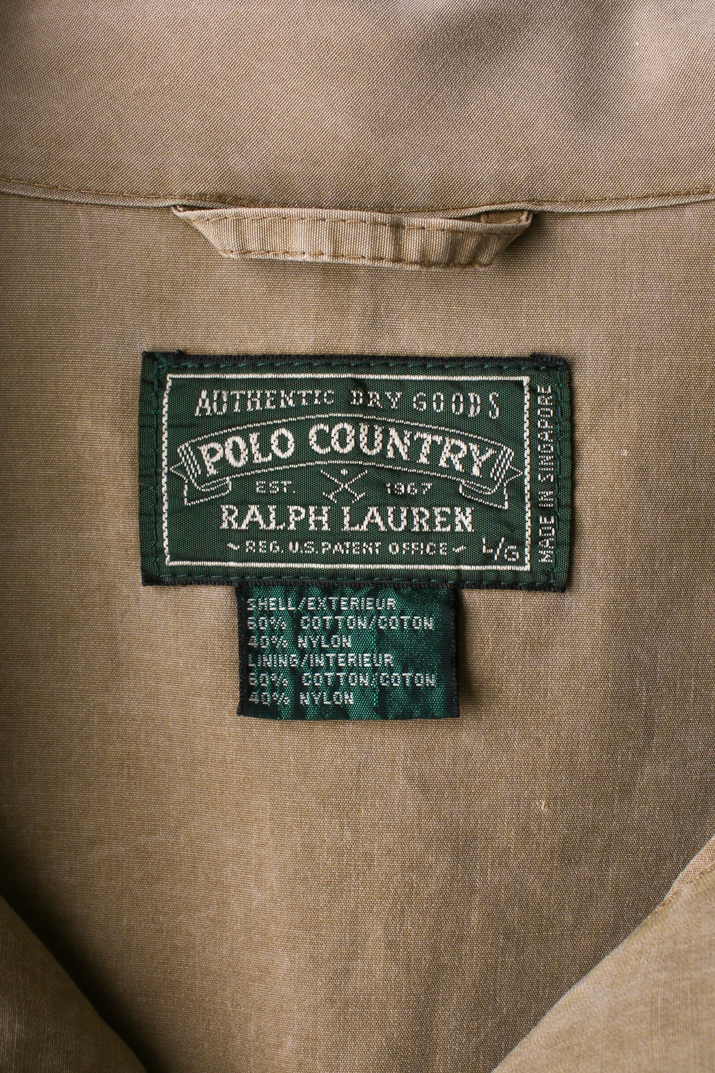 Polo Ralph Lauren Sage Green Hunting Jacket