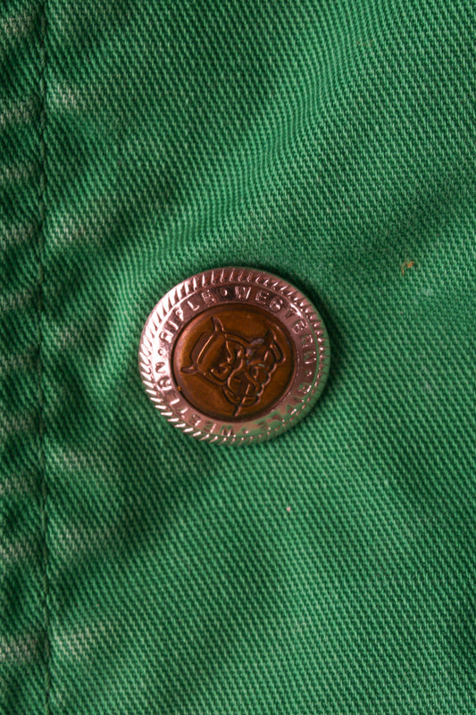 Giacca Rifle in cotone verde e arancione